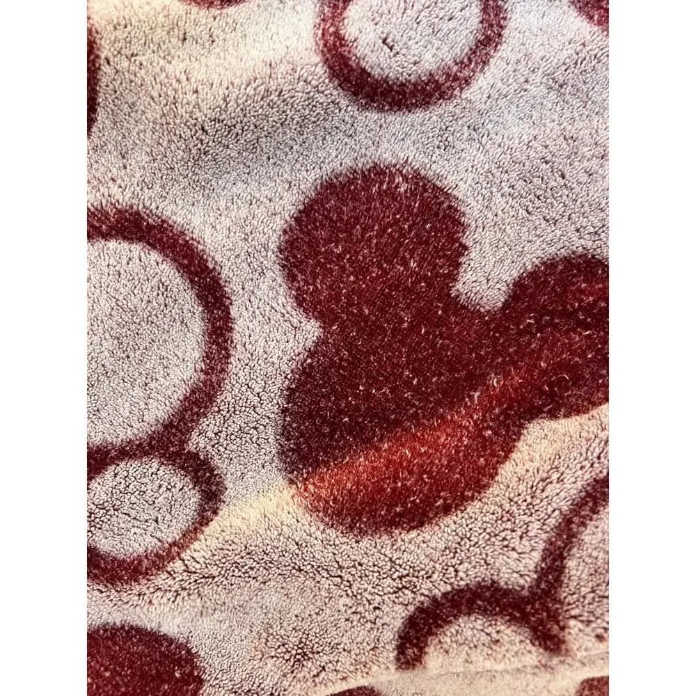 Disney Plush 2-piece PJ's set, Berry with Mickey Mouse Design, Women's L - Picture 4 of 8